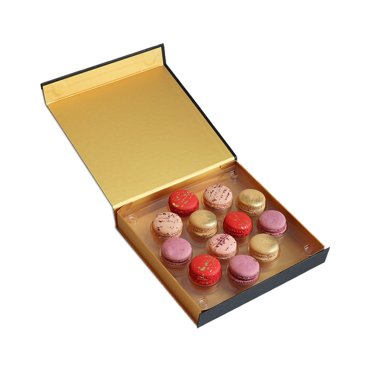 Box of twelve mixed Delysées macarons