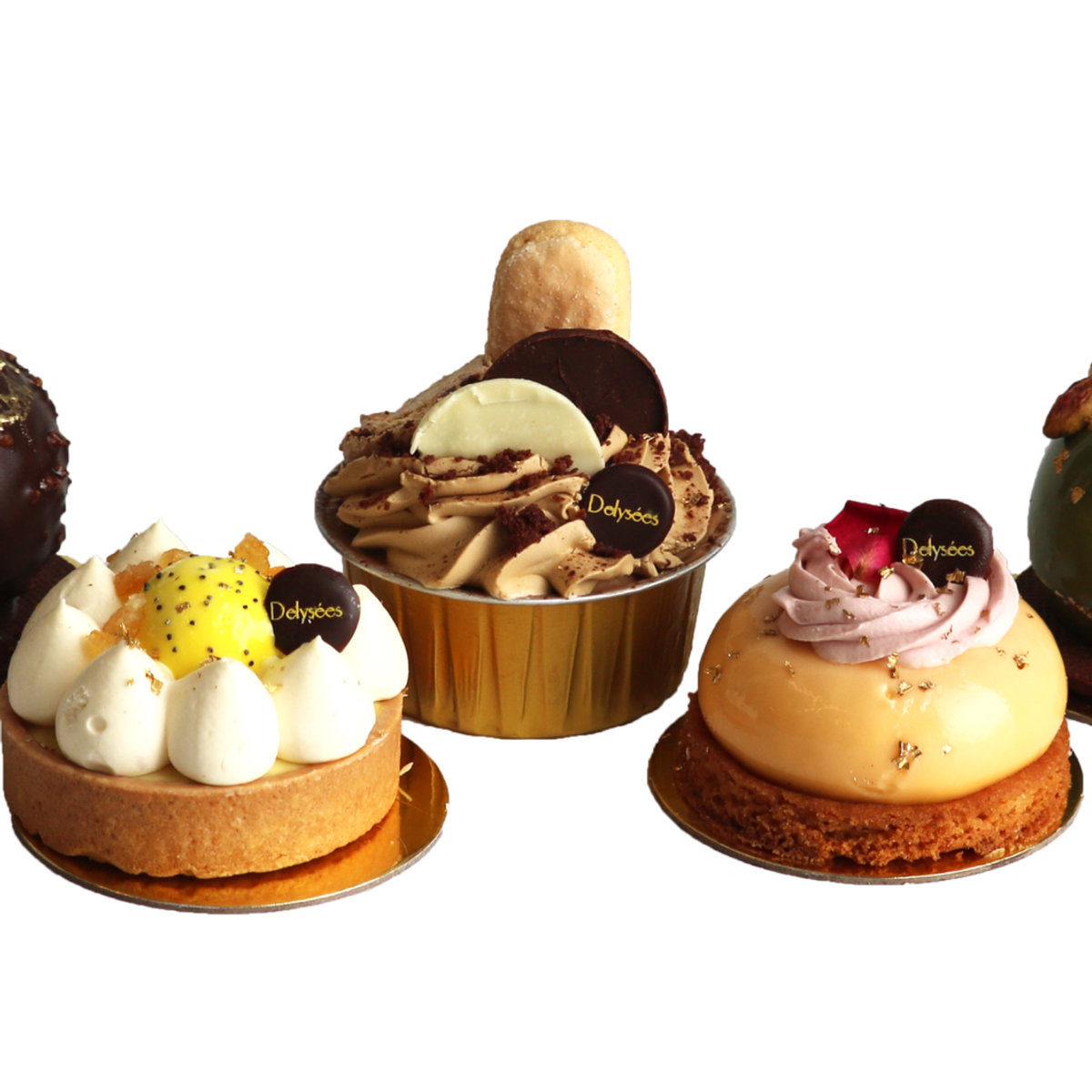 Tasting box of five Delysées cakes
